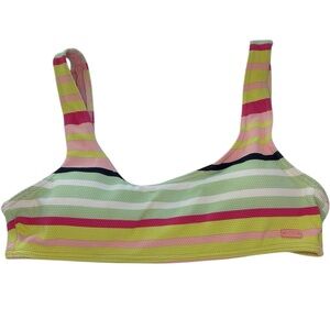 Roxy Stripe Soul Bralette Bikini Top NWOT Women’s Size Small
